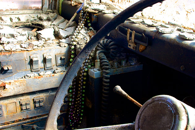 School bus post Hurricane Katrina